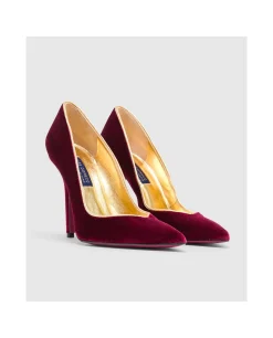 Discount Cuplé Salonjerez Alto Terciopelo Burdeos