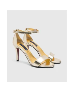Online Cuplé Sandalia Almeria Metal Oro