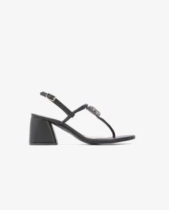 Discount Cuplé Sandalia Joya Tacón Napa Negro