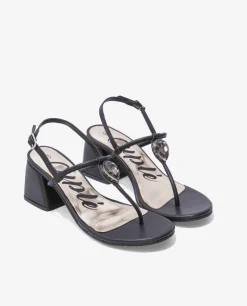 Discount Cuplé Sandalia Joya Tacón Napa Negro