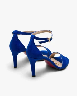 Outlet Cuplé Sandalia Pulsera Ultrasuede Azul