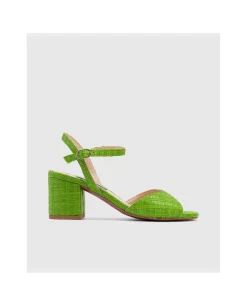 Clearance Cuplé Sandalia Sanlucar Rafia Verde