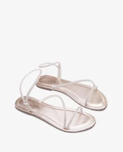 Outlet Cuplé Sandalia Strass Cuentas Plata