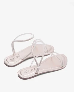 Outlet Cuplé Sandalia Strass Cuentas Plata