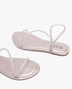 Outlet Cuplé Sandalia Strass Cuentas Plata