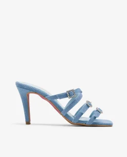 Outlet Cuplé Sandalia Tiras Vaquero Azul