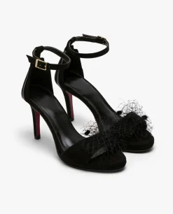 Hot Cuplé Sandalia Ultrasuede Negro