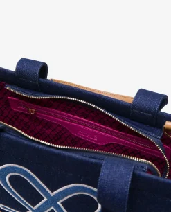Clearance Cuplé Shopper Logo Vaquero Marino