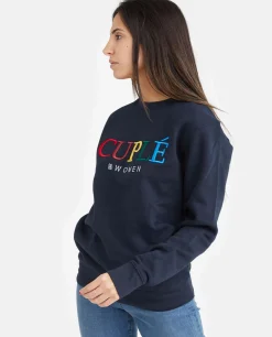 Sale Cuplé Sudadera Punto Sudadera Marino