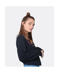 New Cuplé Sudadera Punto Sudadera Negro