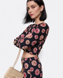 Best Cuplé Top Gasa Estampado Flor Multi