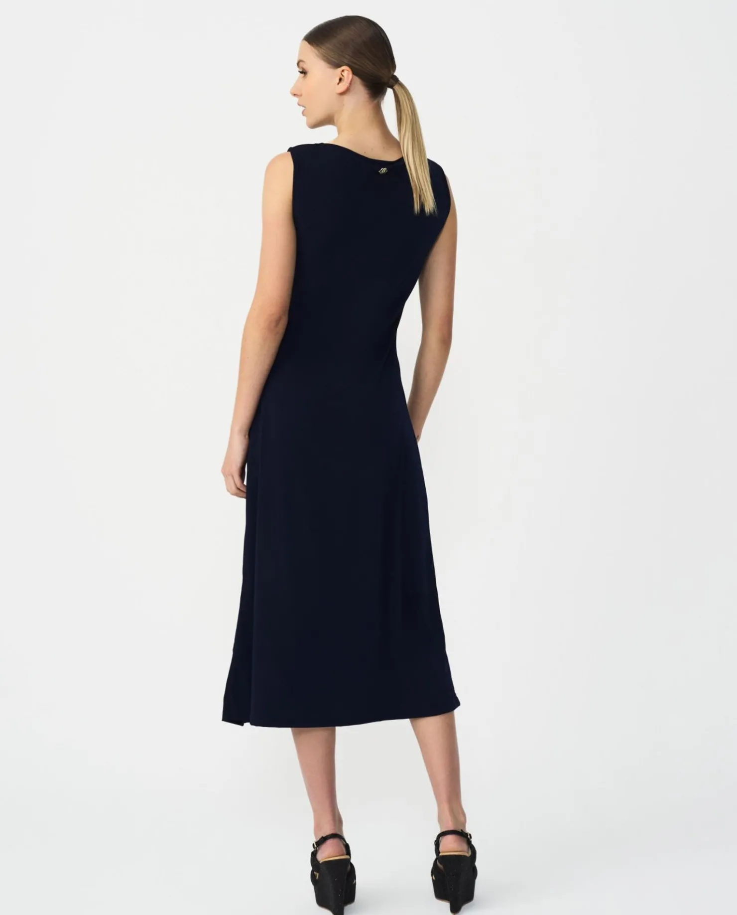 Clearance Cuplé Vestido Aro Cintura Punto Marino