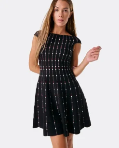 Online Cuplé Vestido Lady Punto Negro