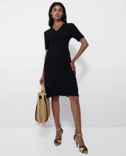 Sale Cuplé Vestido M/C Punto Negro