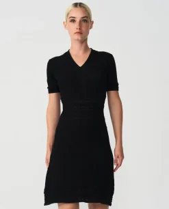 Sale Cuplé Vestido M/C Punto Negro