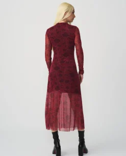 New Cuplé Vestido Mini Estampado Tul Estampado Flor Cool