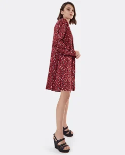 Best Cuplé Vestido Textil Leopardo Rojo