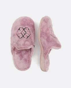 Online Cuplé Zapatillas Home Pelo Lila