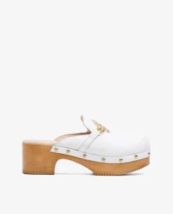Outlet Cuplé Zueco Adorno Napa Blanco
