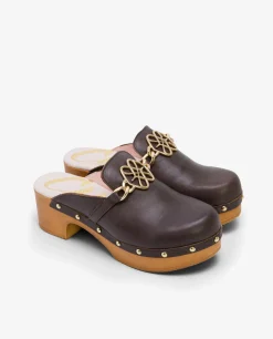 Online Cuplé Zueco Adorno Napa Marron